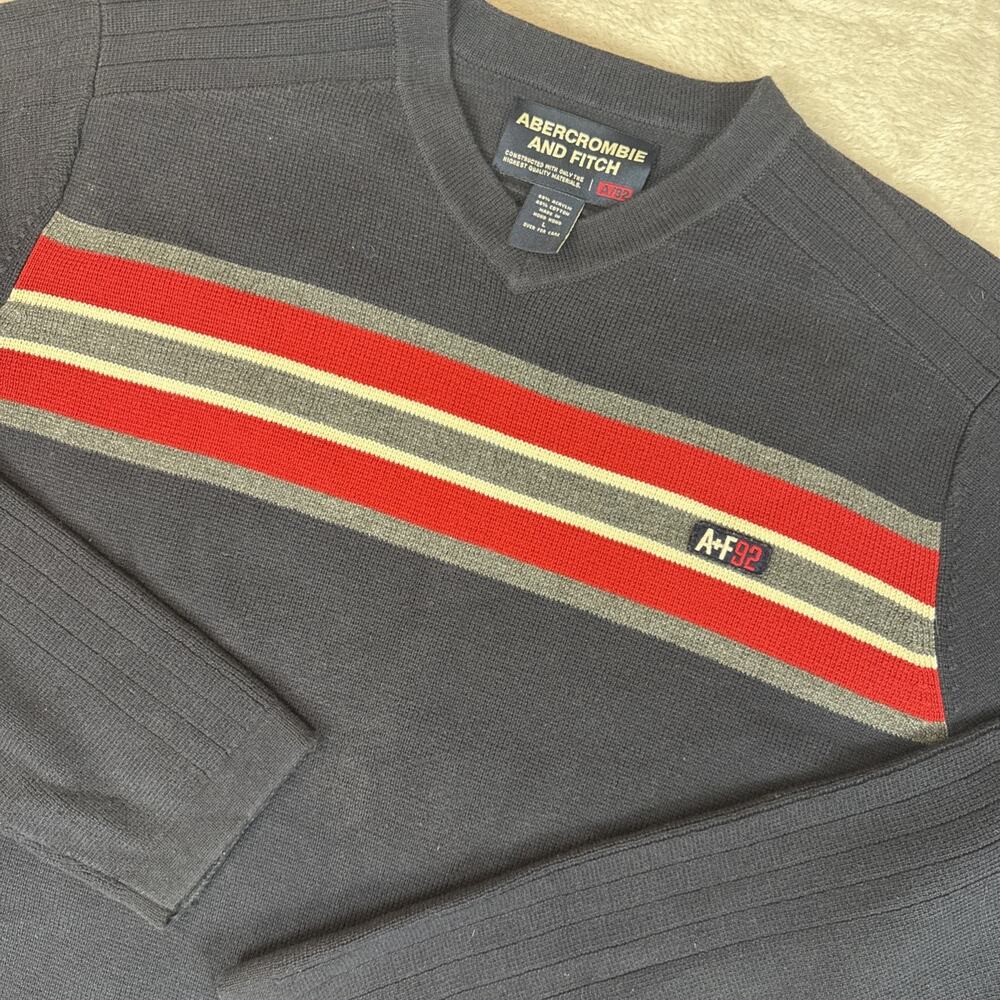 Vintage Abercrombie Fitch Mens Sweatshirt Sweater Large Skater Preppy 90s Y2K